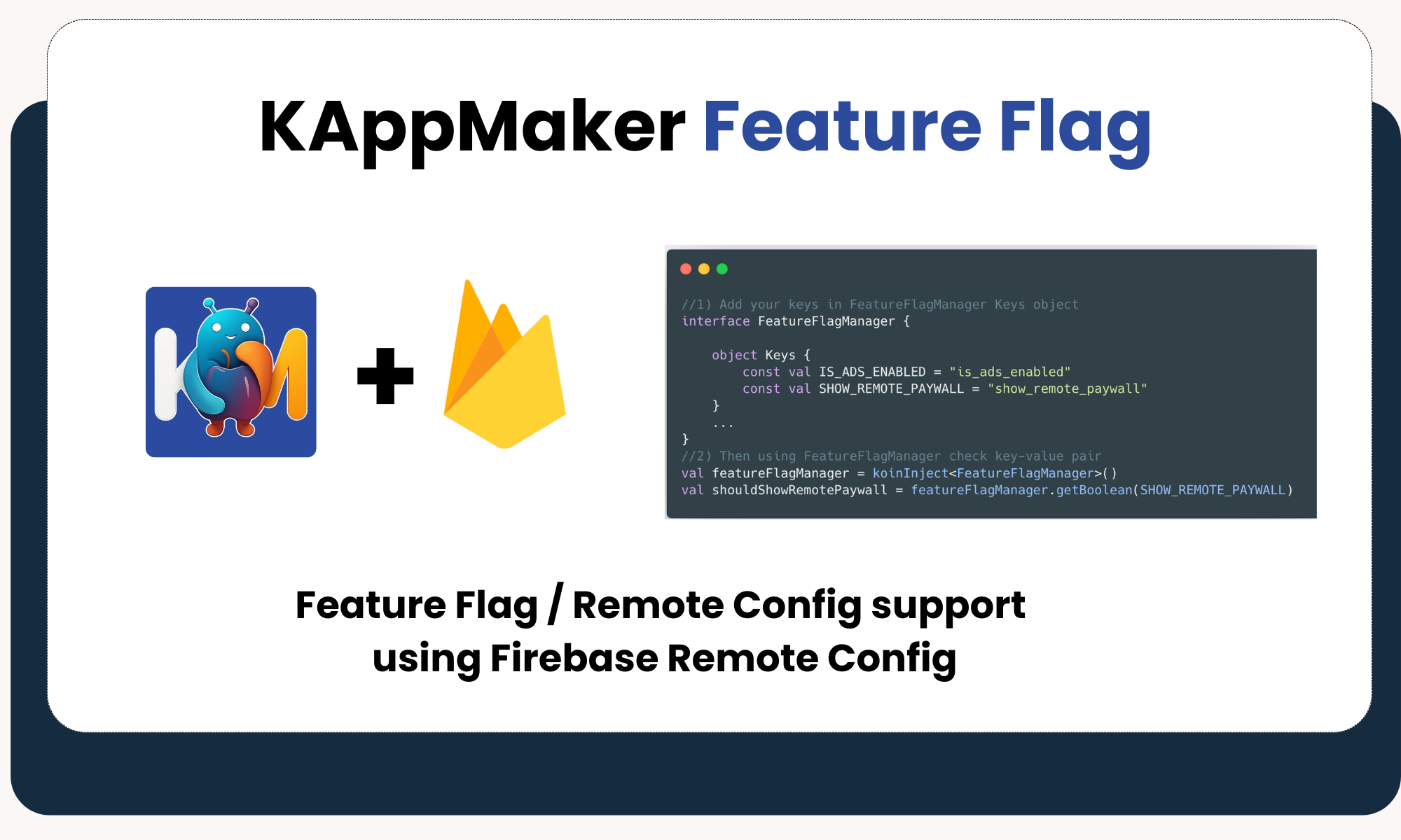 Feature Flag using Firebase Remote Config